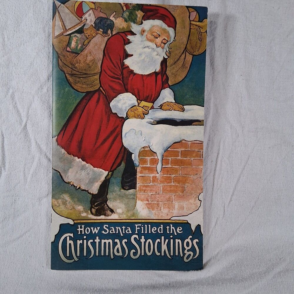 How Santa Filled the Christmas Stockings Vintage Style Holiday Storybook Gift